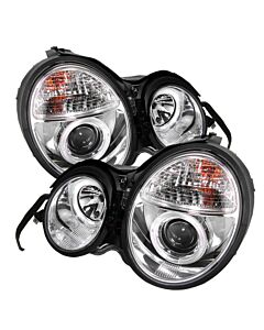 Spyder Mercedes Benz E-Class 95-99 Projector Headlights LED Halo Chrm PRO-YD-MBW21095-HL-C buy in USA