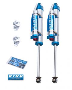 King Shocks 07-18 Jeep Wrangler JK Rear 2.5 Dia Piggy Hose Res Shocks 3-5in Lift w/Adjuster (Pair) buy in USA