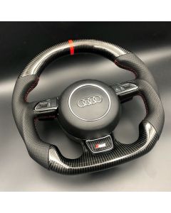 AUDI A6 S LINE STEERING WHEEL -SPECIAL ORDER CARBON CUSTOM A5 A8 A4 Q7 Q5 buy in USA