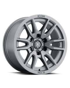 ICON Vector 6 17x8.5 6x5.5 0mm Offset 4.75in BS 106.1mm Bore Titanium Wheel buy in USA