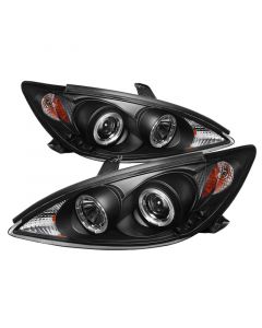 Spyder Toyota Camry 02-06 Projector Headlights LED Halo LED Black High H1 Low H1 PRO-YD-TCAM02-HL-BK buy in USA