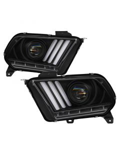 Spyder 13-14 Ford Mustang (HID Only) Projector Headlights w/Turn Signals - Blk PRO-YD-FM13HID-BK buy in USA