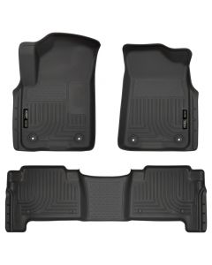 Husky Liners 2019+ Infiniti QX80/2019+ Nissan Armada Weatherbeater Black Fnt & 2nd Seat Floor Liners buy in USA