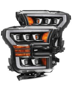 AlphaRex 17-20 Ford Raptor NOVA LED Proj Headlights Plank Style Matte Black w/Activ Light/Seq Signal buy in USA