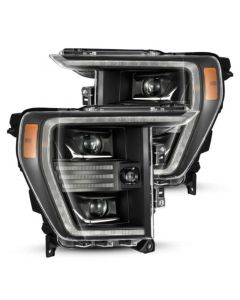 AlphaRex 21-22 Ford F150 PRO-Series Projector headlights Black w/Activ Light/Seq Signal buy in USA