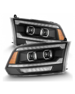 AlphaRex 09-18 Ram 1500/2500 PRO-Series Proj Headlights Black w/Sequential Signal and Top/Middle DRL buy in USA