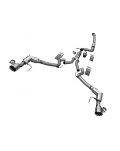 Solo Performance Turbo Back Exhaust System (Black Tips) Ford Mustang Ecoboost 2015-2022 buy in USA