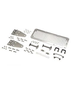 Kentrol 78-95 Jeep CJ/Wrangler YJ Hood Kit - Polished Silver buy in USA