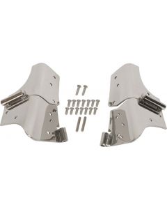 Kentrol 97-06 Jeep Wrangler TJ Windshield Hinge Pair - Polished Silver buy in USA