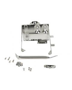 Kentrol 76-86 Jeep CJ Battery Tray with support arm - Polished Silver buy in USA