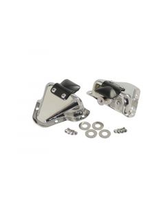 Kentrol 81-95 Jeep CJ/Wrangler YJ Interior Door Latch Brackets Pair - Polished Silver buy in USA