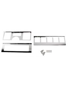 Kentrol 87-95 Jeep Wrangler YJ Dash Overlay Set (3 pieces) - Polished Silver buy in USA