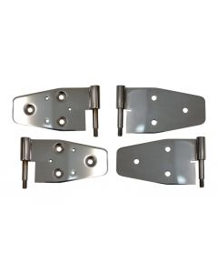 Kentrol 03-06 Jeep Wrangler TJ Door Hinge Set of 4 Pieces Polished buy in USA