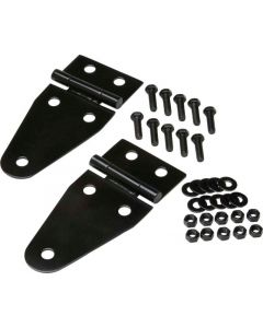 Kentrol 55-95 Jeep CJ/Wrangler YJ Hood Hinge Pair - Powdercoat Black buy in USA