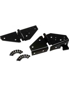 Kentrol 76-95 Jeep CJ/Wrangler YJ Windshield Hinge Pair - Powdercoat Black buy in USA