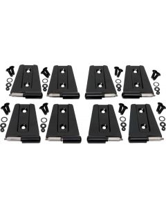 Kentrol 07-18 Jeep Wrangler JK Door Hinge Set 8 Pieces 4 Door - Powdercoat Black buy in USA