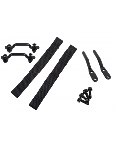 Kentrol 76-95 Jeep CJ/YJ Door Strap Kit Black Powdercoat Stainless Steel buy in USA