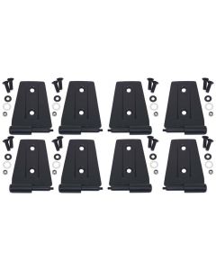 Kentrol 07-18 Jeep Wrangler JK Door Hinge Set 8 Pieces 4 Door - Textured Black buy in USA