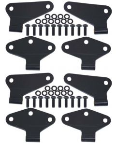 Kentrol 07-18 Jeep Wrangler JK Body Door Hinge Set 8 Pieces 4 Door - Textured Black buy in USA