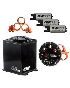 DeatschWerks 5.5L Modular Surge Tank Includes 3 DW300 Fuel Pumps buy in USA