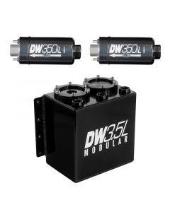 DeatschWerks 3.5L Modular Surge Tank (Incl. 2 DW350iL In-Line Fuel Pump) buy in USA