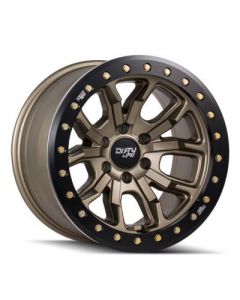 Dirty Life 9303 DT-1 17x9 / 5x127 BP / -12mm Offset / 78.1mm Hub Satin Gold Wheel - Beadlock buy in USA