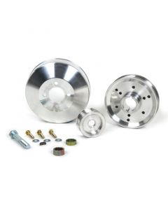 1996-2001 Mustang 4.6 GT Cobra Underdrive Pulley Kit - Lightweight CNC Billet Aluminum (3pc) buy in USA