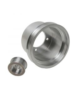 1994-1998 Mustang 3.8 V6 Underdrive Pulley Kit - Lightweight CNC Billet Aluminum (2pc) buy in USA