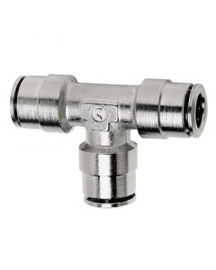 Firestone Union Tee 1/4in. Nickel Push-Lock Air Fitting - Single (WR17603461) buy in USA