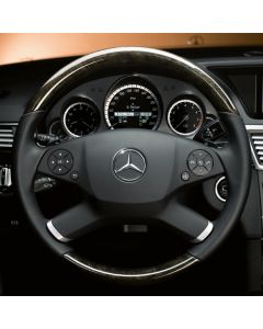 Mercedes-Benz Holz-Leder-Lenkrad mit LSP, alpakagrau, E-Klasse (S212/V212/W212) buy in USA