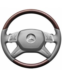 Mercedes-Benz Holz-Leder-Lenkrad mit LSP, basaltgrau, M-/GLE-Klasse (W166) buy in USA