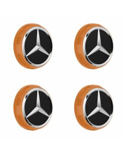 4 Mercedes-AMG Radnabenabdeckungen orange buy in USA