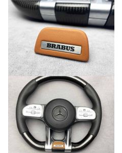 Brabus steering wheel badge metal + leather buy in USA