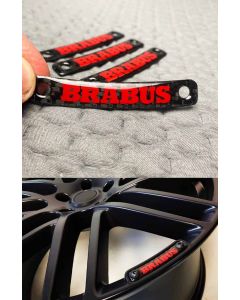 Carbon Brabus badge with red letters on G Wagon rims buy in USA
