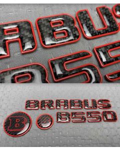 Front grill and Rear Brabus B550 carbon emblems set for Mercedes S-Class buy in USA