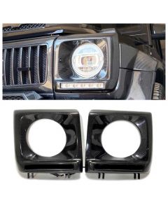 Carbon Fiber Front Headlight Covers (2 pcs set) for Mercedes Benz W463 G-Wagon buy in USA