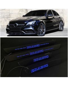 Mercedes Benz Brabus Style LED Illuminated Door Sills Interior Trim Set buy in USA