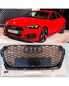 RS5 Black Quattro Front Bumper Radiator Grille for Audi A5 (2016-2018) buy in USA