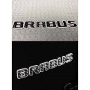 Rear badge Brabus carbon letters with white trim