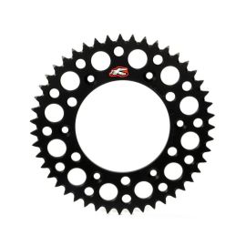 Renthal 02-22 Suzuki RM 85/ 93-18 Yamaha YZ80/YZ 85 Rear Grooved Sprocket - Black 428-47P Teeth