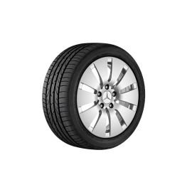 10-hole wheel, 40.6 cm (16 inch), B-Class, 205/60 R16/, vanadium silver, A24240100027X45