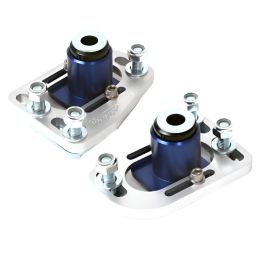 1979-1993 Mustang BBK Caster Camber Plate Kit - Silver Anodized Finish