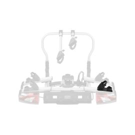 Rear wheel carrier, wheel tray with tensioning strap, stop right, (e.g. S-Class/ GLC/ CLA), black, A0008990466