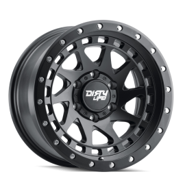 Dirty Life 9311 Enigma Pro 17x9/5x127 BP/-12mm Offset/71.5mm Hub Matte Black Wheel - Beadlock