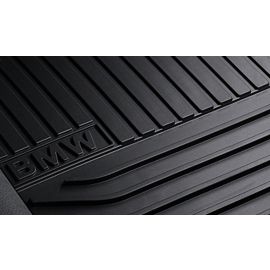 Genuine All Weather Floor Mat Rear Set Black 51 47 2 153 889