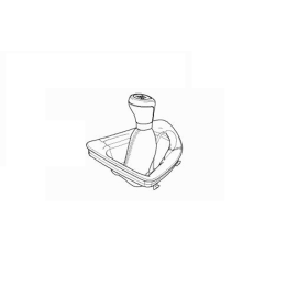 Genuine Gear Stick Knob + Gaiter Leather Black 25 11 8 051 316