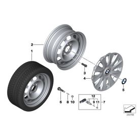 Genuine RDCi TPMS Tyre Pressure Sensor Wheel Electronic Module 36 10 6 881 890