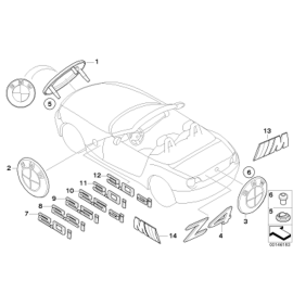 Genuine 2.2i Badge Decal Emblem Lettering 51 14 7 114 727