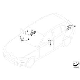 Genuine Luggage Trunk Boot Interior Light Lamp 10W 63 31 6 962 039