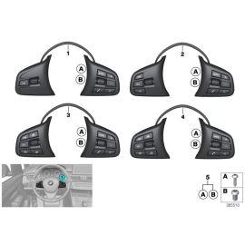 Genuine Multifunctional Sport Steering Wheel Switch 61 31 9 263 551